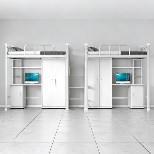 沃德WD-163款两连体两人位中步梯公寓床