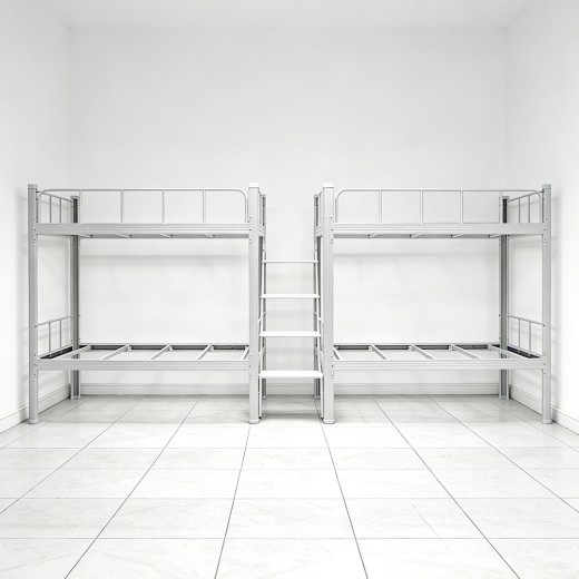 沃德WD-162款两连体四人位中步梯双层床