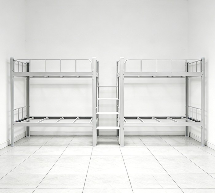 沃德WD-162款两连体四人位中步梯双层床产品图1