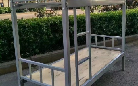 某企业员工宿舍高低上下铺双层方管床案例