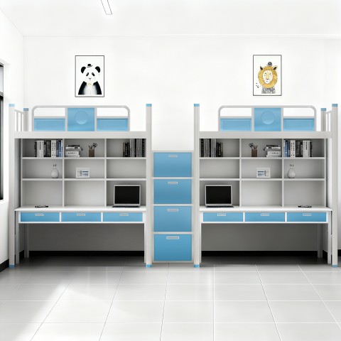 沃德WD-147款两连体两人位中步梯公寓床