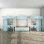 沃德WD-191款三连体四人位外挂梯公寓床-缩略图1