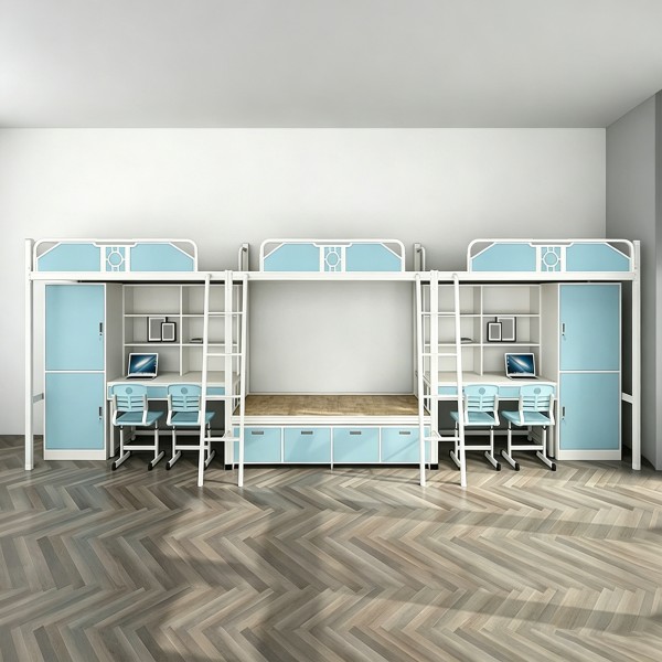 沃德WD-191款三连体四人位外挂梯公寓床