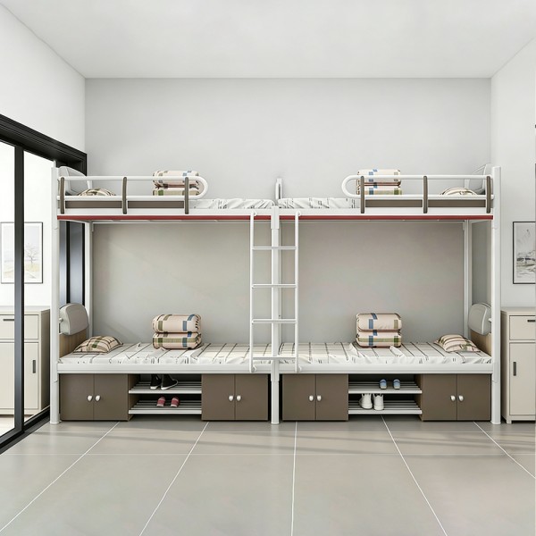 沃德WD-181款两连体四人位外挂梯上下床