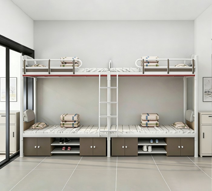 沃德WD-181款两连体四人位外挂梯上下床产品图1