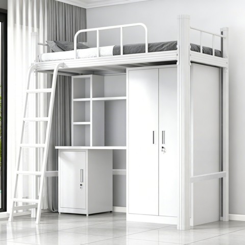 沃德WD-166款单人位外挂梯公寓床