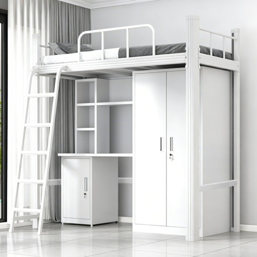 沃德WD-166款单人位外挂梯公寓床