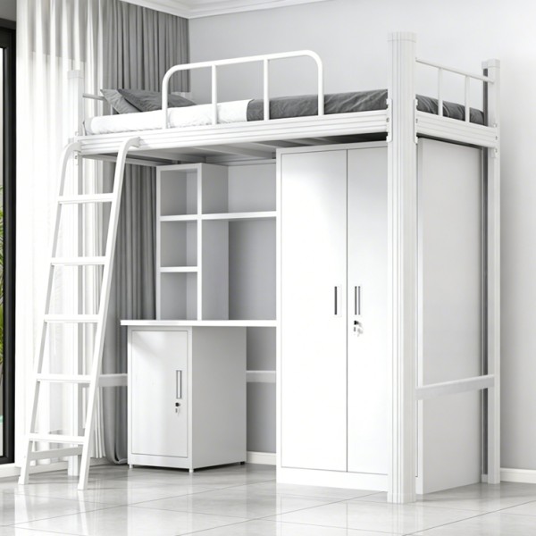 沃德WD-166款单人位外挂梯公寓床