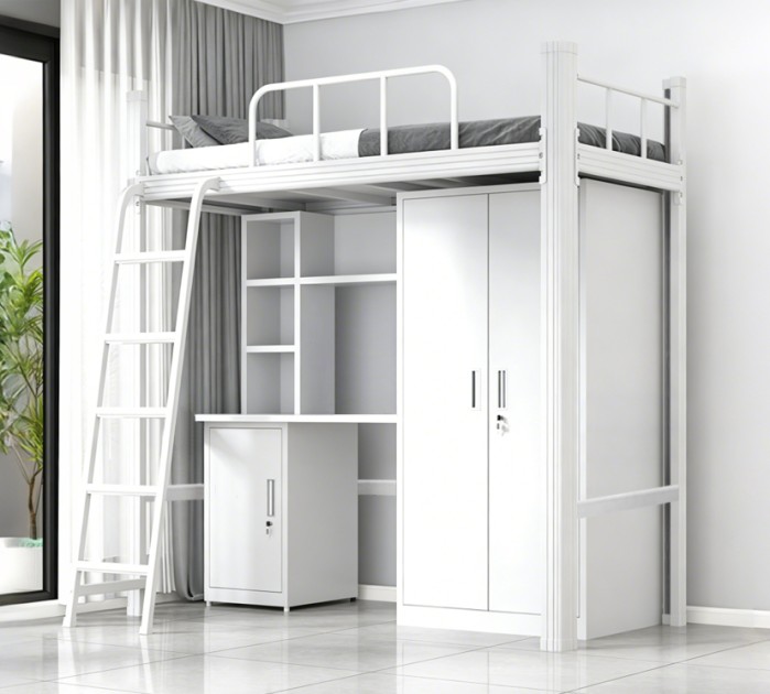 沃德WD-166款单人位外挂梯公寓床产品图1