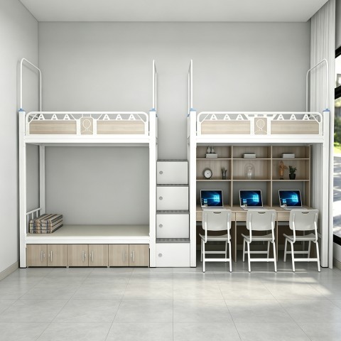 沃德WD-185款两连体三人位中步梯公寓床