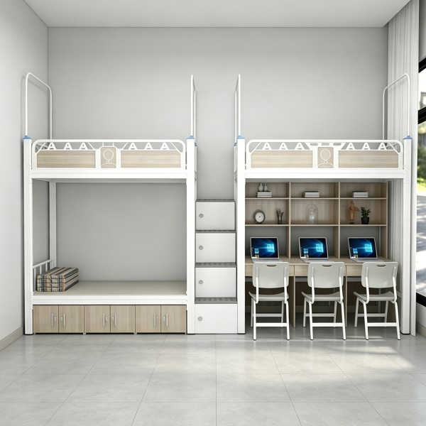 沃德WD-185款两连体三人位中步梯公寓床