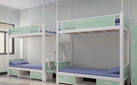 沃德WD-141款两连体四人位中步梯公寓床