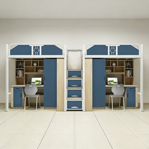  沃德WD-157款两连体两人位中步梯公寓床