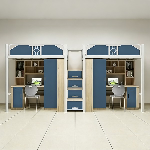  沃德WD-157款两连体两人位中步梯公寓床