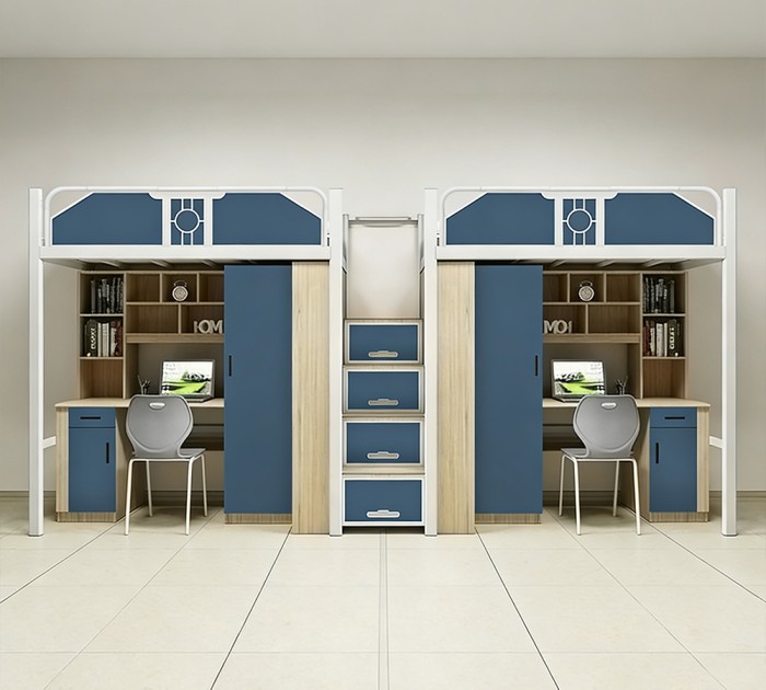  沃德WD-157款两连体两人位中步梯公寓床产品图1