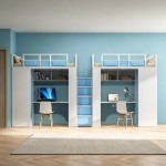 沃德WD-196款两连体两人位中步梯公寓床-缩略图1