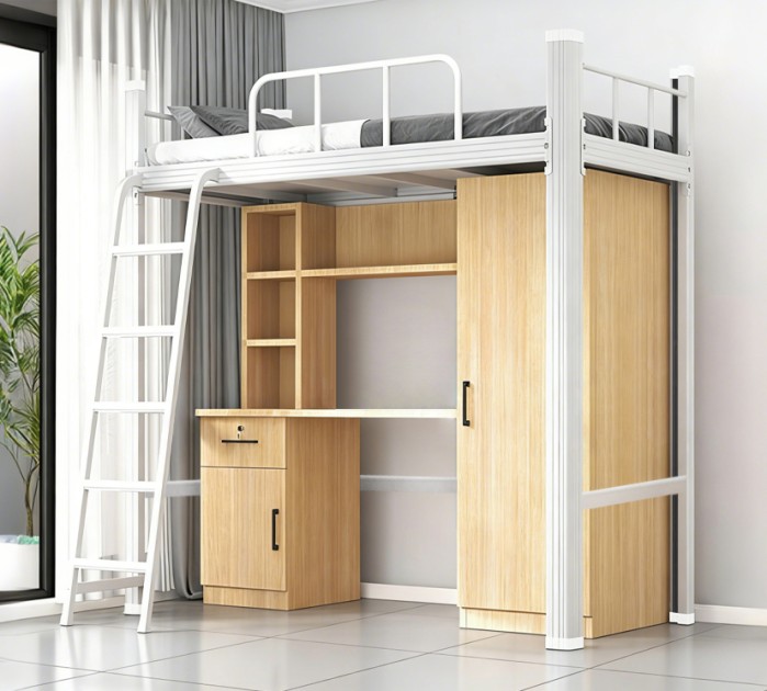 沃德WD-167款单人位外挂梯公寓床产品图1