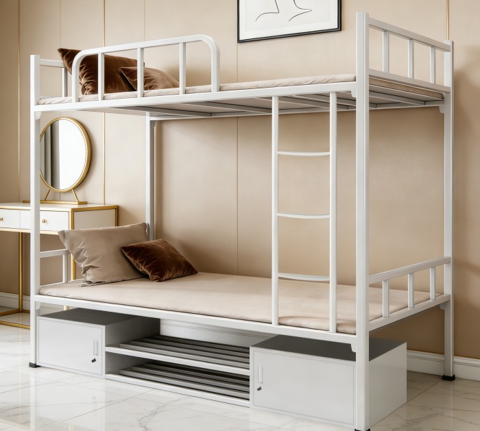 沃德WD-150款双层外挂梯方管床带鞋架产品图1