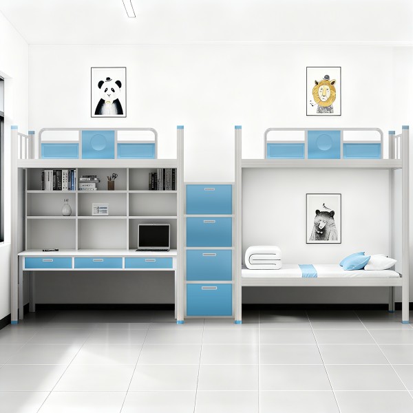 沃德WD-148款两连体两三人位中步梯公寓床