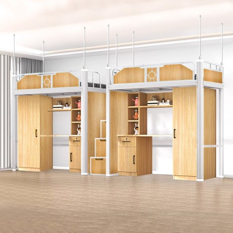 沃德WD-144款两连体两人位中步梯公寓床