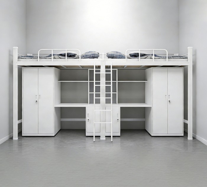 沃德WD-165款两连体两人位外挂梯公寓床产品图1