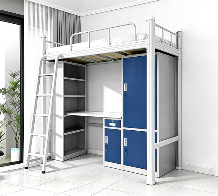 沃德WD-169款单人位外挂梯公寓床产品图1