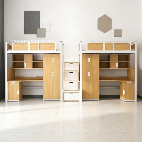 沃德WD-182款两连体两人位中步梯公寓床