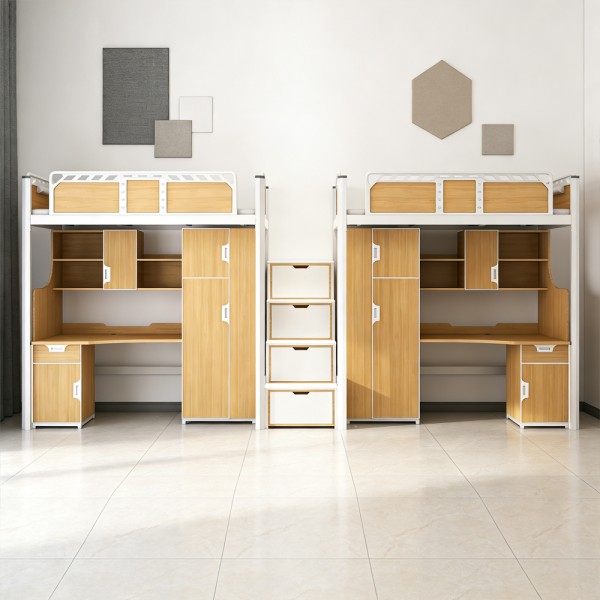 沃德WD-182款两连体两人位中步梯公寓床