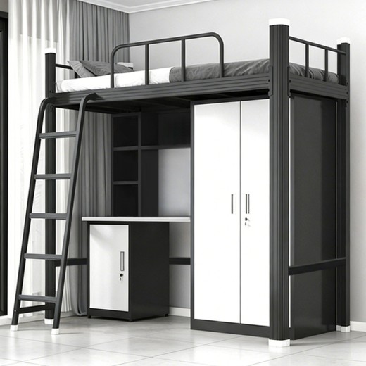 沃德WD-168款单人位外挂梯公寓床