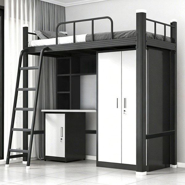 沃德WD-168款单人位外挂梯公寓床