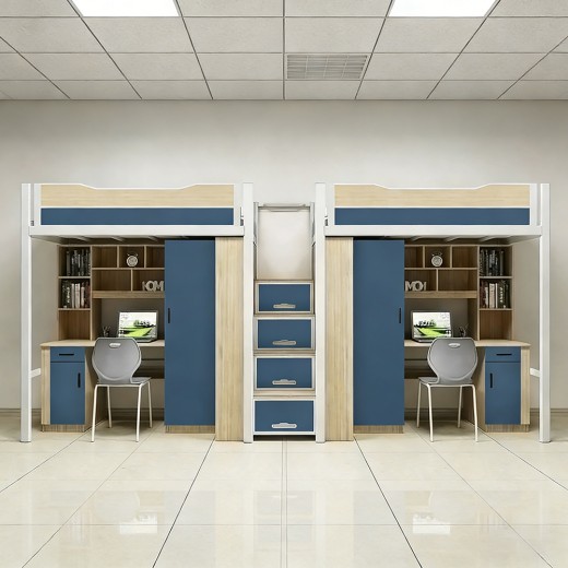 沃德WD-155款两连体两人位中步梯公寓床