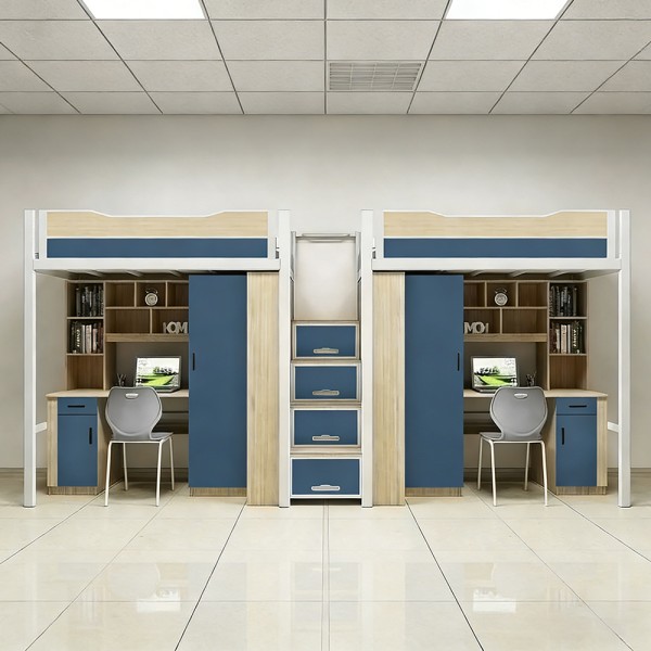 沃德WD-155款两连体两人位中步梯公寓床