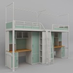 沃德WD-146款两连体两人位外挂梯公寓床-缩略图1