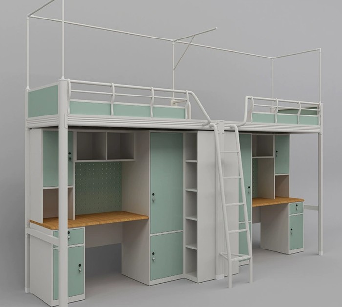 沃德WD-146款两连体两人位外挂梯公寓床产品图1