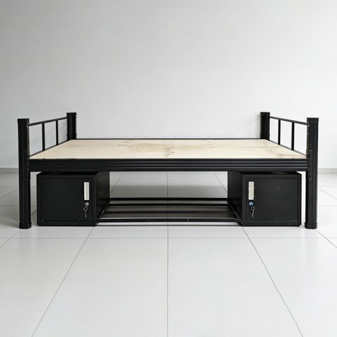 沃德WD-177款单层床-带床下柜款