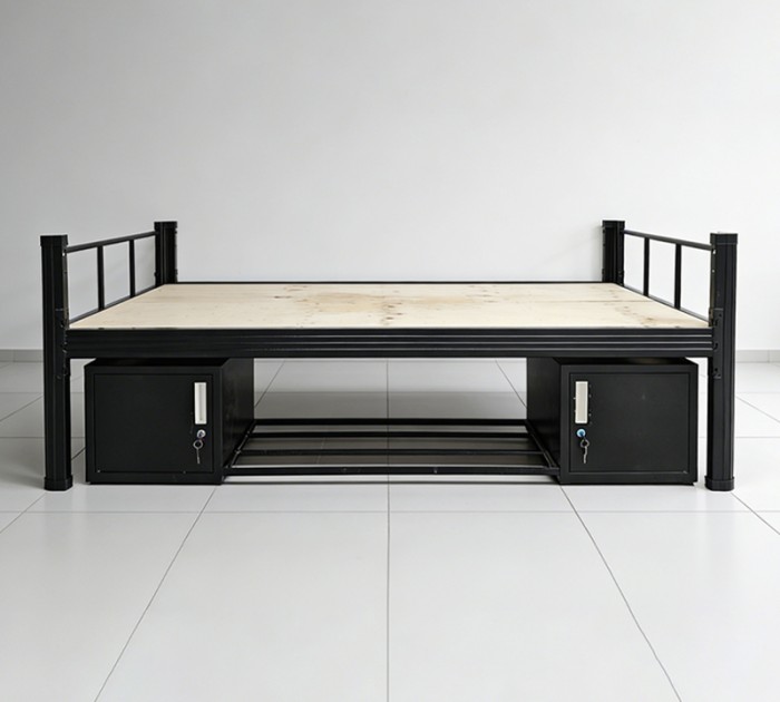 沃德WD-177款单层床-带床下柜款产品图1